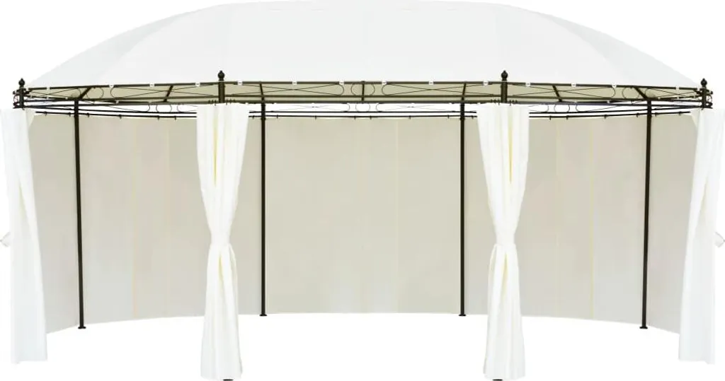Grande Tonnelle de Réception 530x350x265 cm - Pavillon de Jardin Blanc