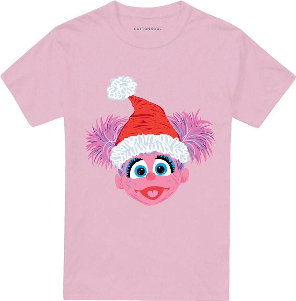 Sesame Street - T-Shirt für Herren/Damen Uni, weihnachtliches Design TV26644 (3XL) (Pink)