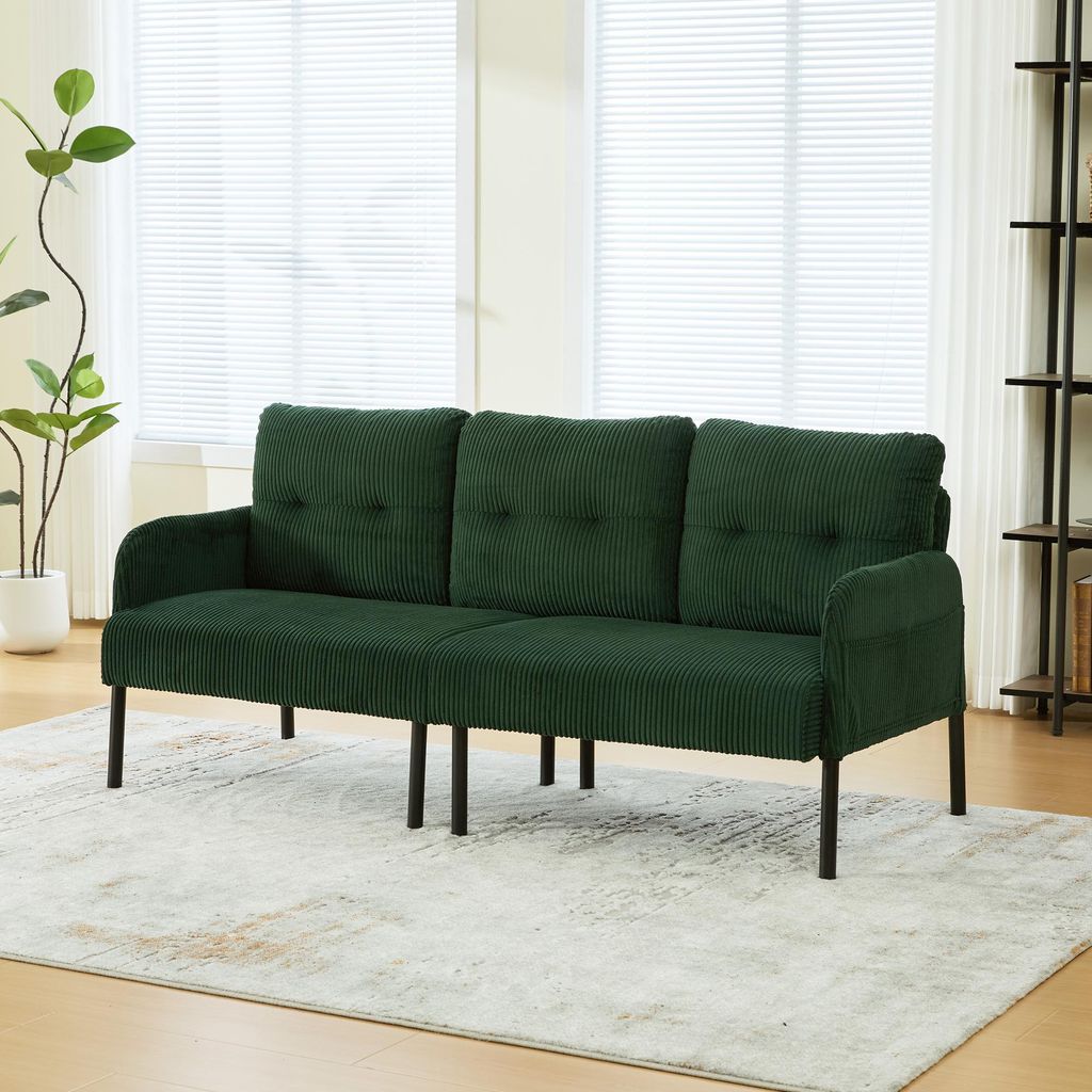 MODFU Sofa Cord Drei-Sitzer,Loungesofa mit hoher Produktbild 