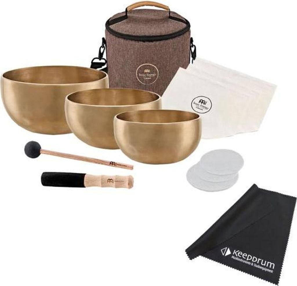 Meinl Sonic Energy Klangschalen-Set SB-Y1 Yoga Nidra mit Tuch