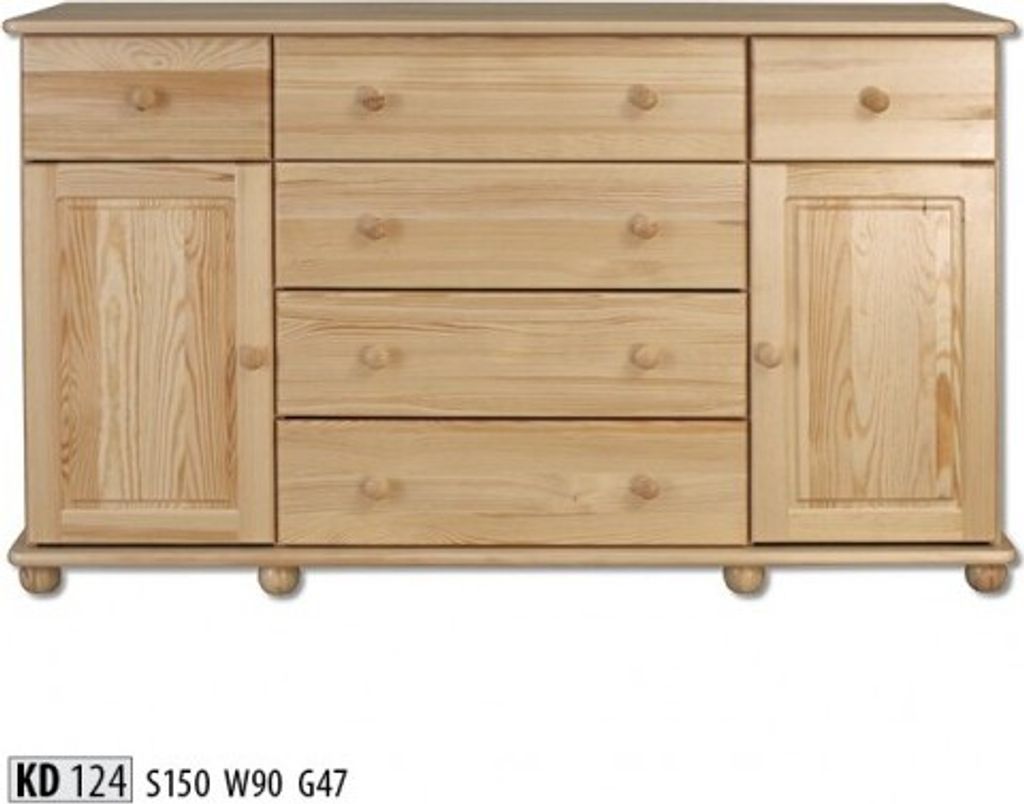 Design Kommode Handarbeit Holz Anrichte Sideboard Schrank Neu Vollholz Möbel Neu
