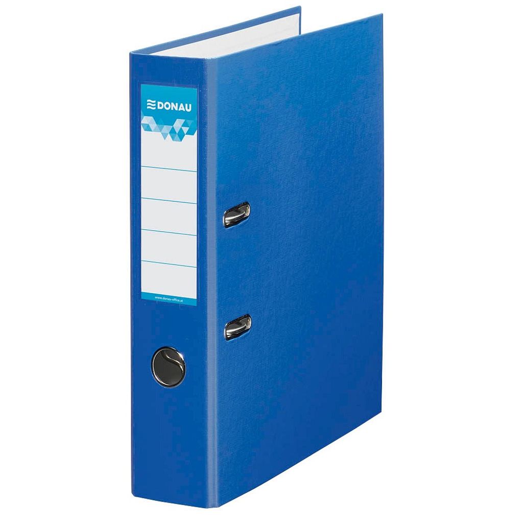 Donau Elektronik Klassik Ordner blau Karton 7.5 cm DIN A4