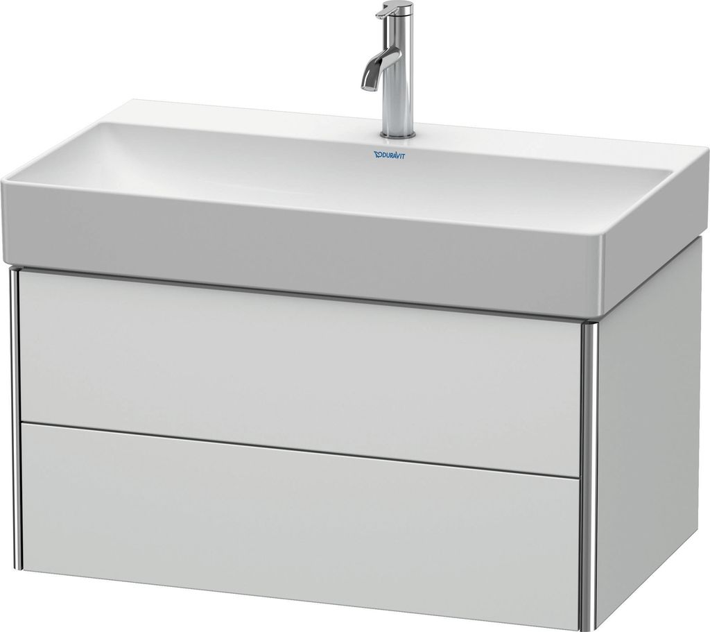 Duravit XSquare Waschtischunterbau wandhängend, 2 Schubkästen, 784x397x460mm, XS416203636
