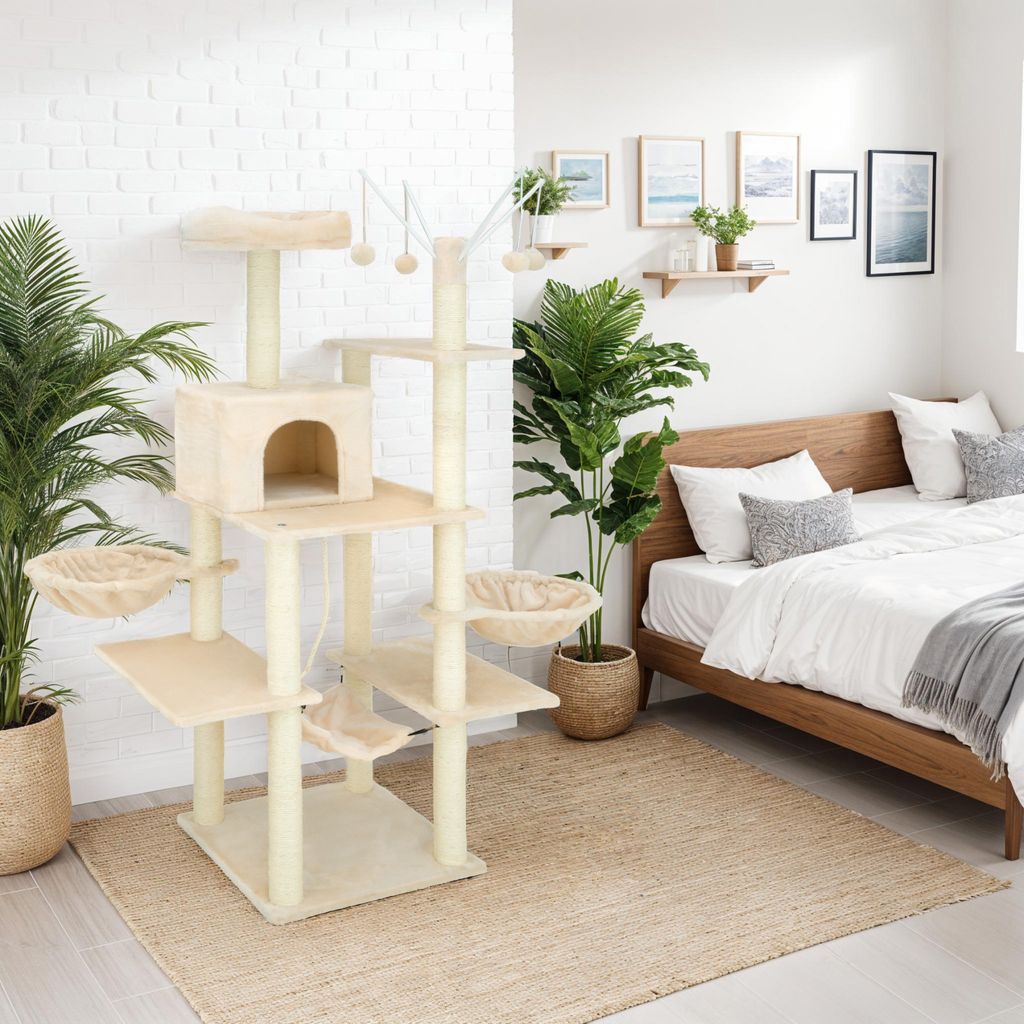 Kratzbaum Lilou 165 cm inklusive 4 Spielbällen, Kordel und Produktbild 8