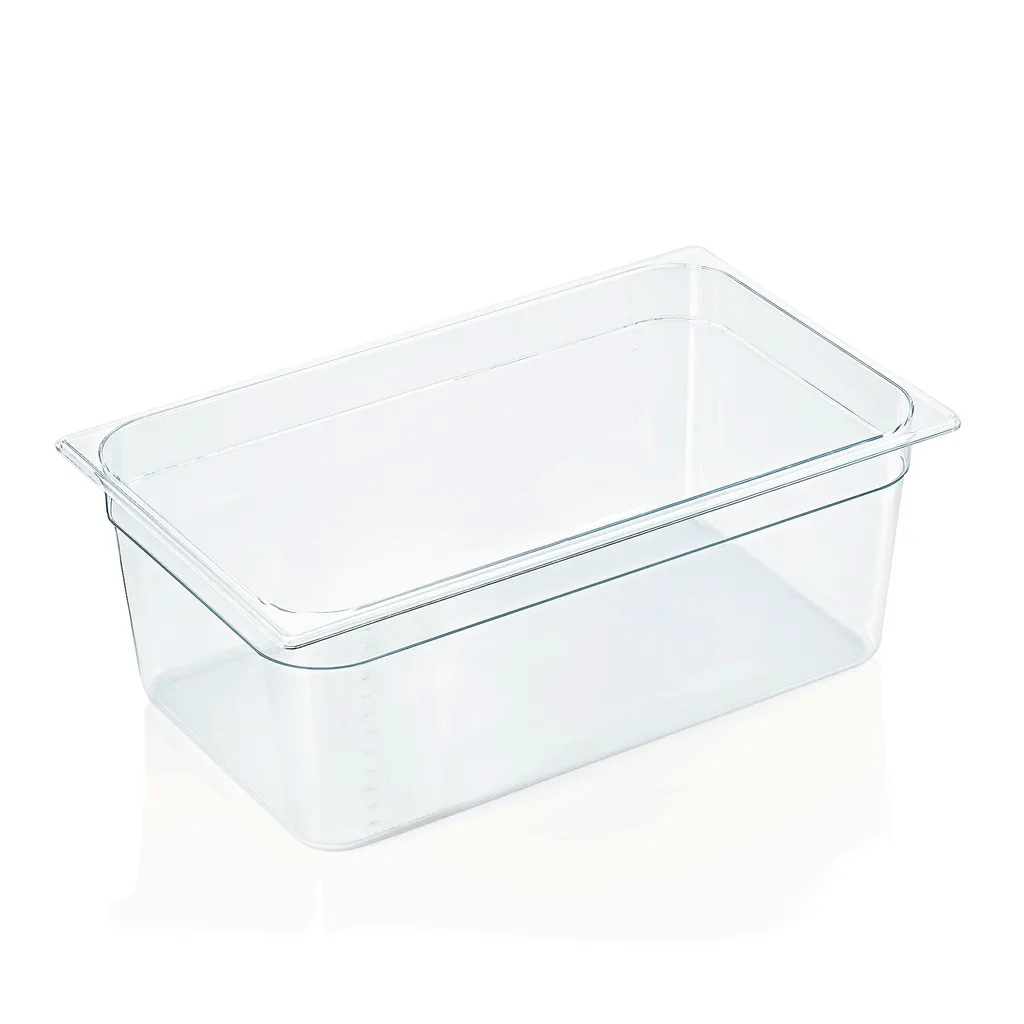 Bac GN 1/1 Profondeur 200 mm en Polycarbonate 26,4L GN 94 Gradué