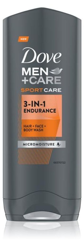 Dove Douchegel Men – Sport Care 3-1 Endurance 250 ml Produktbild 
