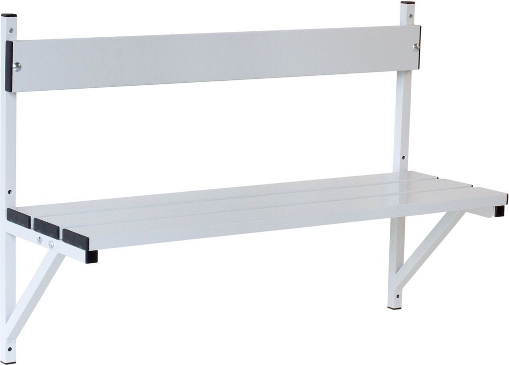 Sypro Umkleidebank für Nassräume, 1,01 m, Lichtgrau (RAL 7035)