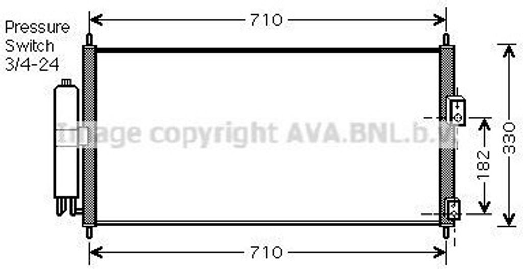 PRASCO DN5270D Kondensator Klimaanlage Klimakondensator für NISSAN ALMERA II Hatchback (N16) +Trockner