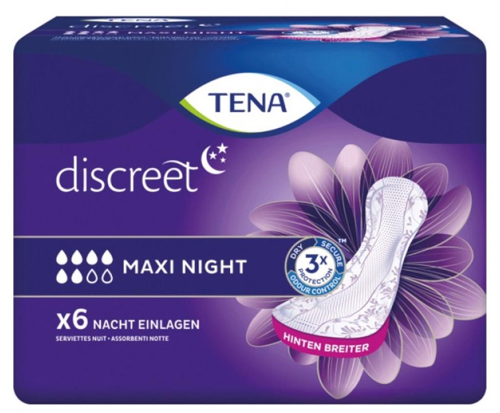 Tena Slipeinlagen discreet protect+ MAXI NIGHT Produktbild 