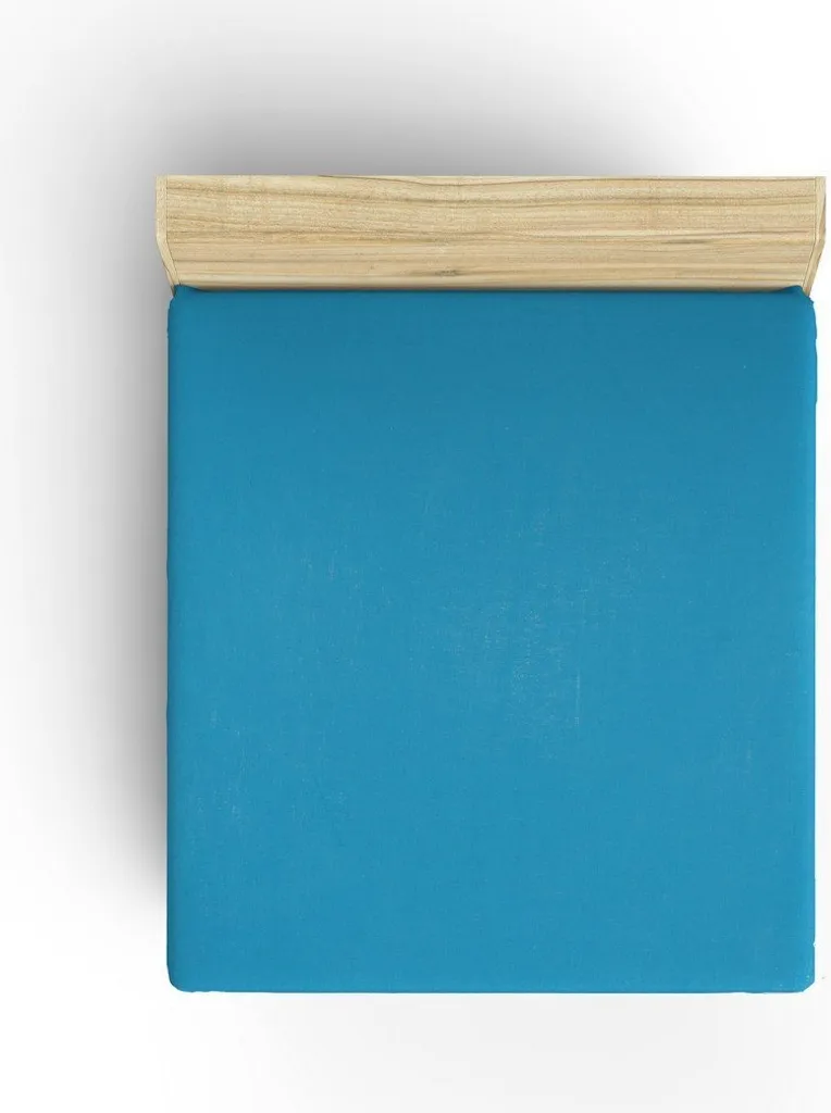 Lenzuolo Matrimoniale L'Essentiel Sax Blue Ranforce 100% Cotone 140x190