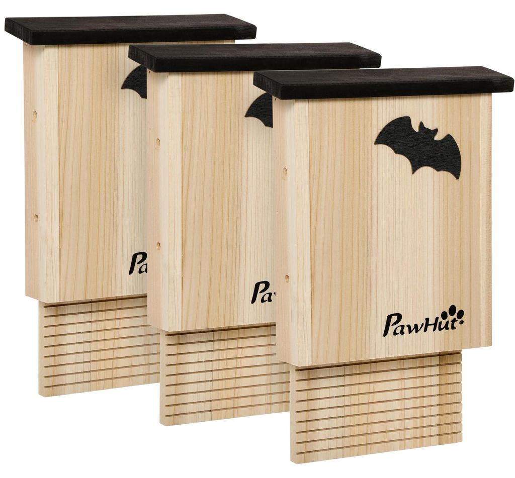 Fledermauskasten 3er Set Tannenholz Nistkasten 25x6x37,5 cm Produktbild 
