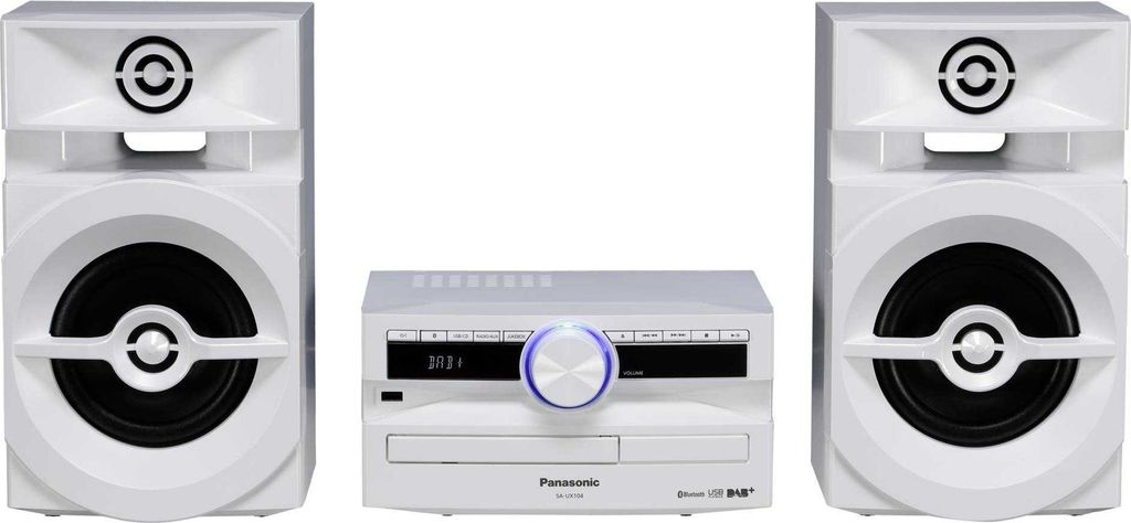 Panasonic SC-Ux104EG, Home-Audio-Minisystem, Weiß, 1 Produktbild 