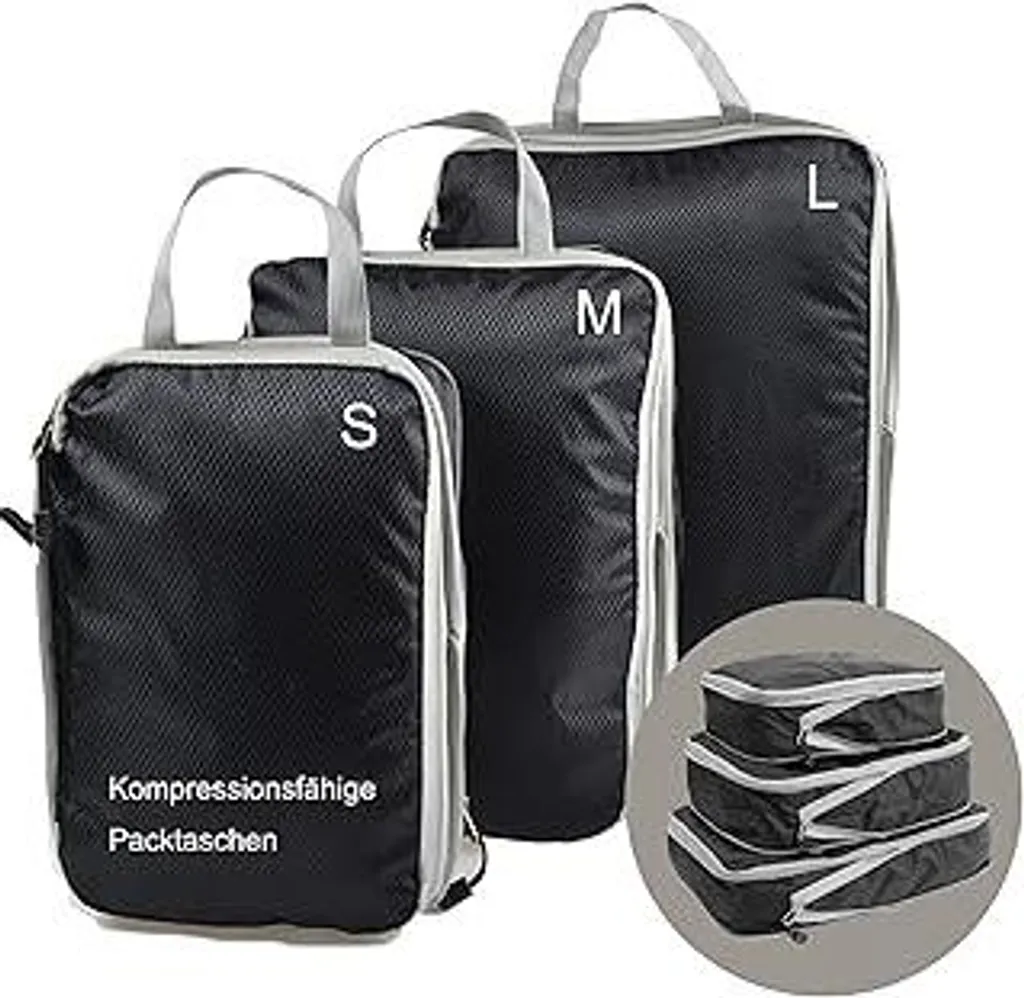 Set Organizer Valigia Business | 3 Cubi Compressione Professional