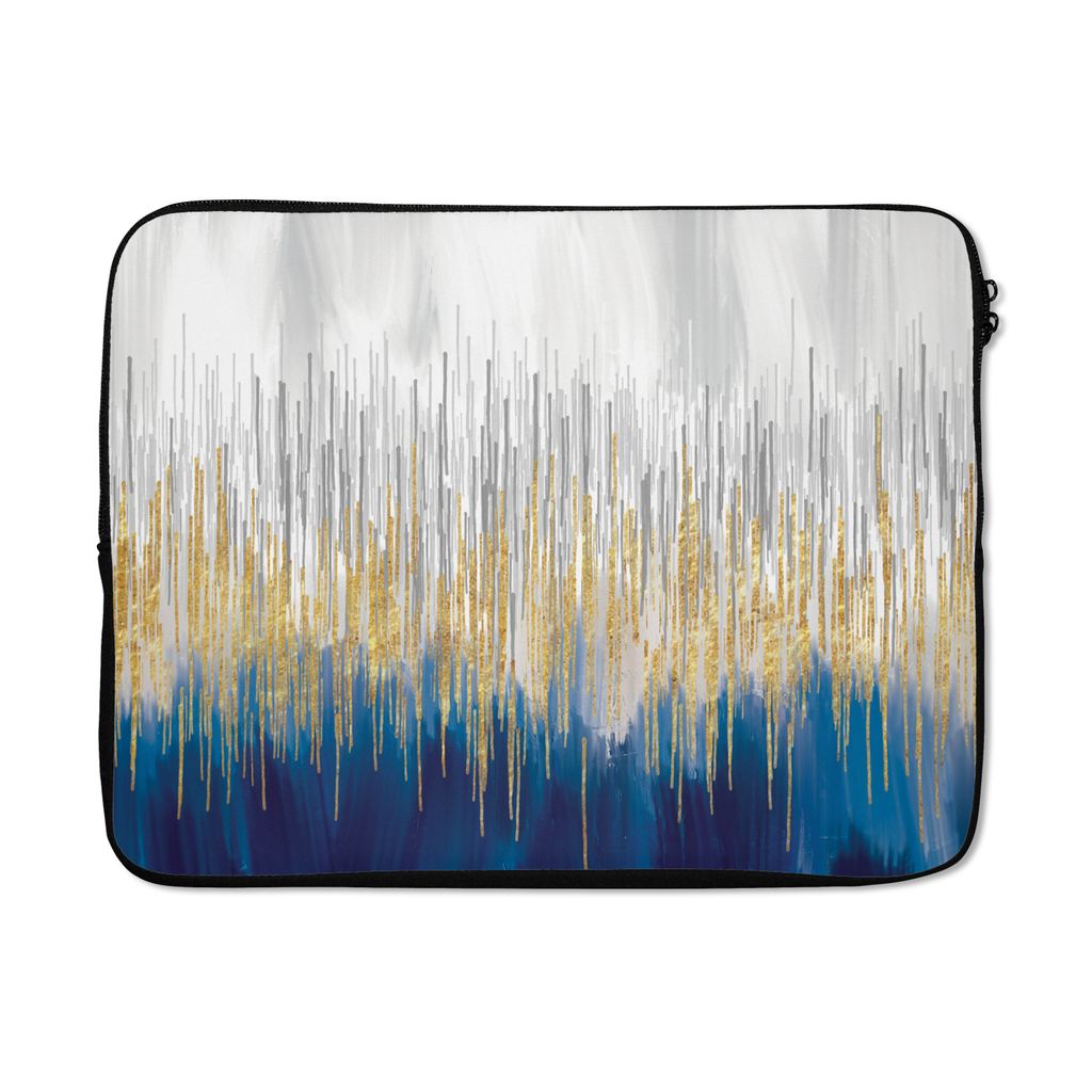 MuchoWow Laptop Hülle 17 Zoll Laptoptasche Abstrakt - Gemälde - Öl - Zipper - Schutzabdeckung