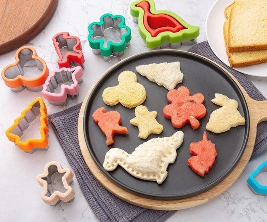 Kerstkoekjessnijder Dinosaurier Ster Herz 48tlg Edelstahl