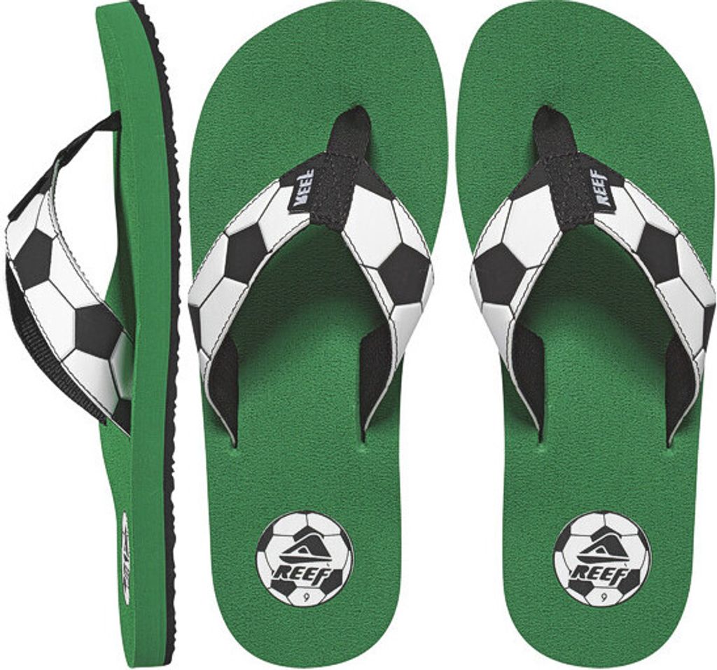 REEF Herren Zehentrenner Sandalen »FUSSBALL« WM EM Gr.42