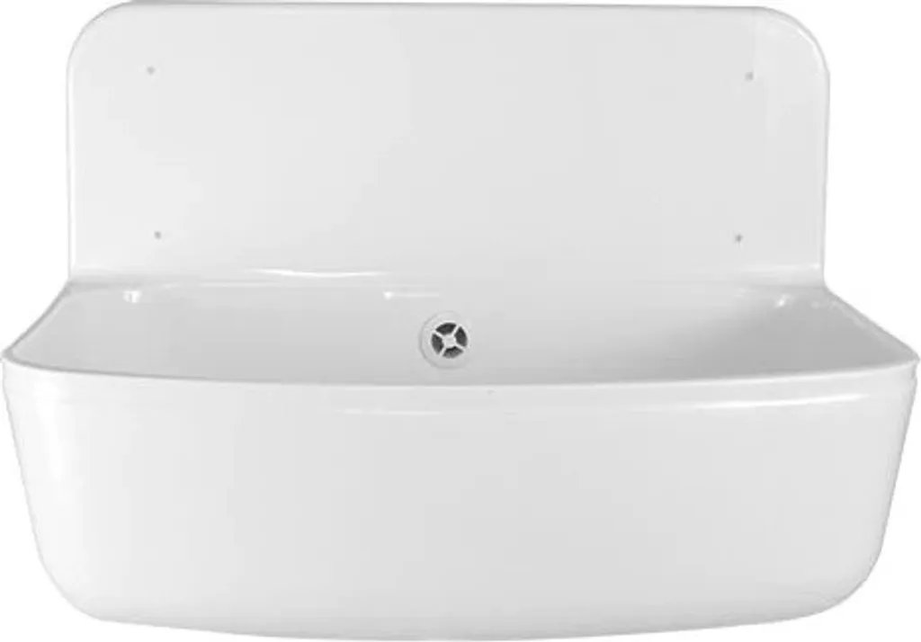 Lavatoio a Parete 490x350mm Plastica Resistente | Sifone Incluso
