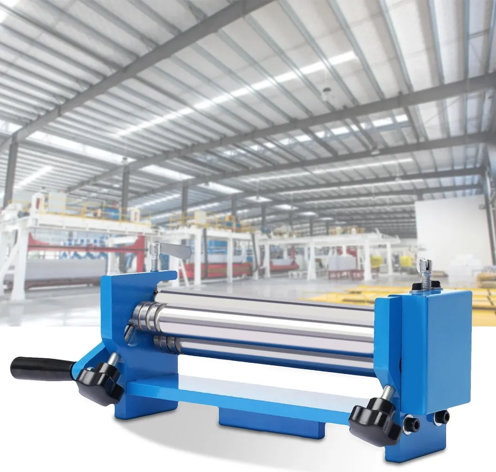 Laminateur manuel pour tôle 300 mm et fil 5 mm avec rouleaux de 32 mm