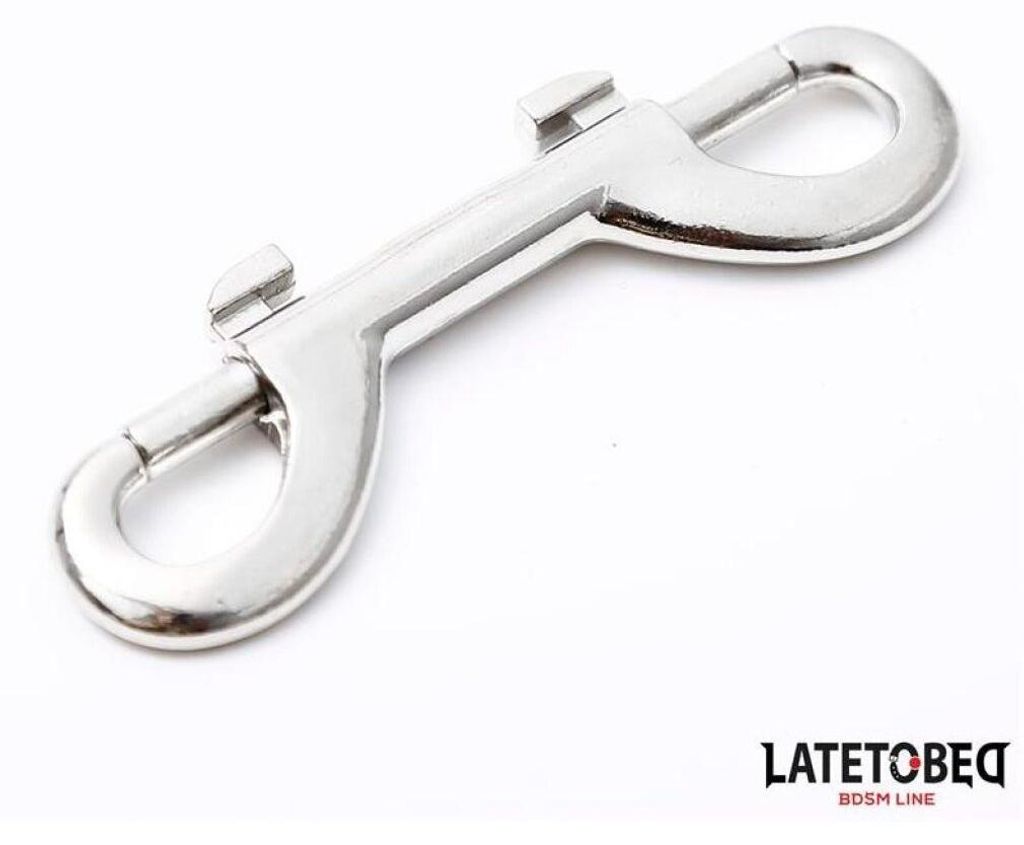 Doppelseitiger Karabinerhaken aus Metall Produktbild 