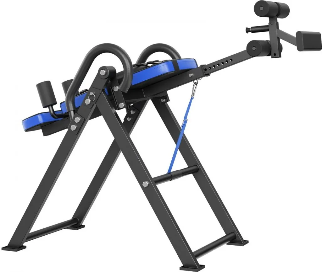 Table d'inversion pliable pour le dos en bleu - Détente optimale chez soi - 11
