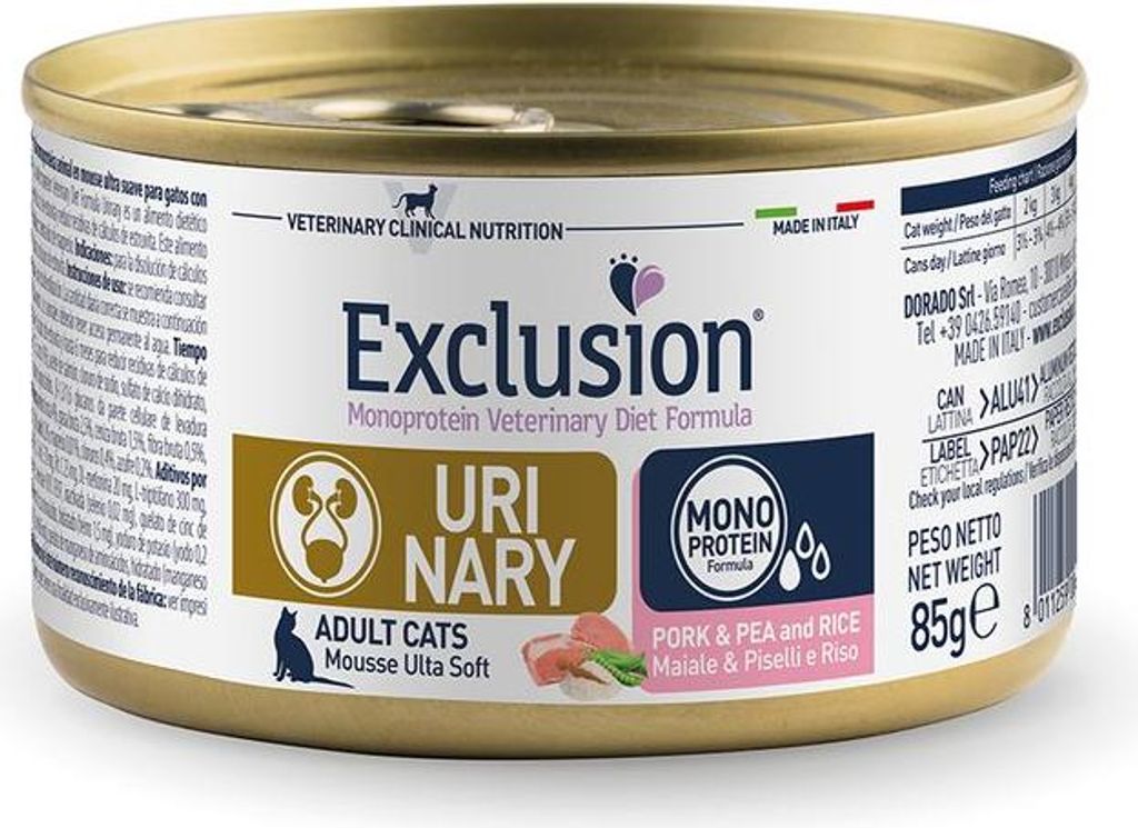 Exclusion Urinary Cat Schwein & Erbse 85 g Katzennassfutter Produktbild 