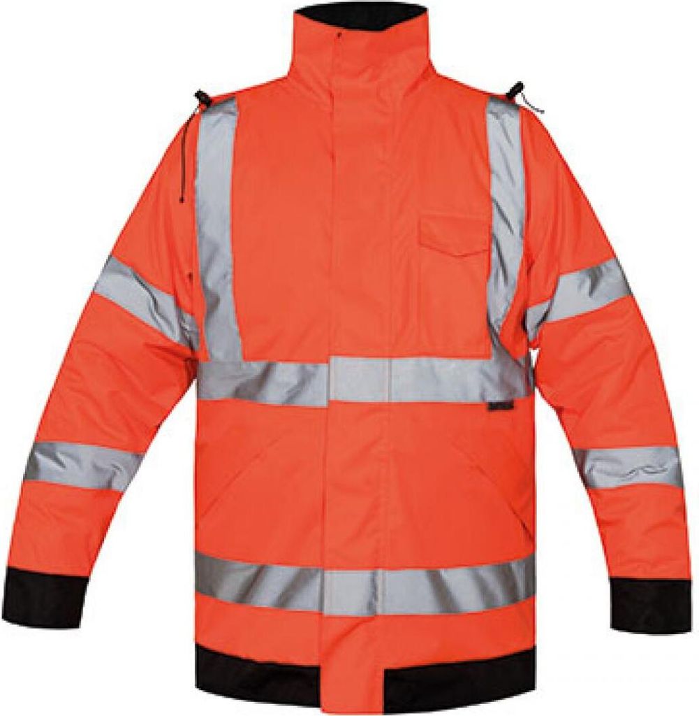 Korntex KXRLJ | Hi-Vis Light Rain Jacket Kaunas Regenjacke - Farbe: Signal Orange - Größe: XL