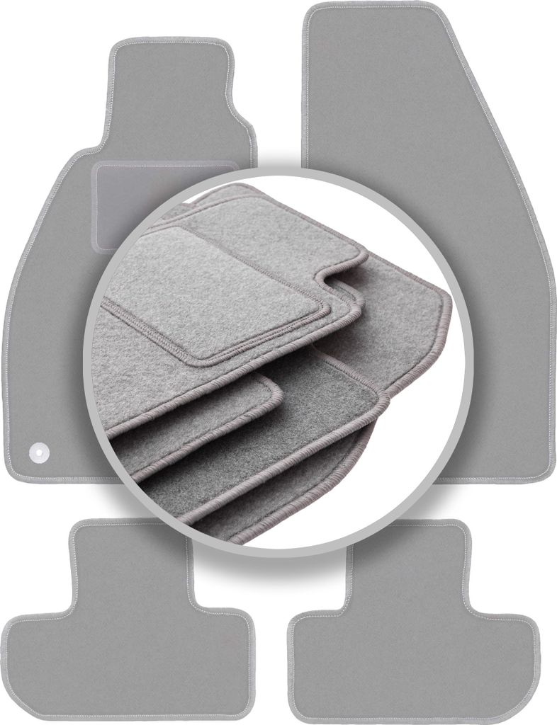 Graue Autofußmatten für: Alfa Romeo GTV Coupé, Cabrio (1995-2005)