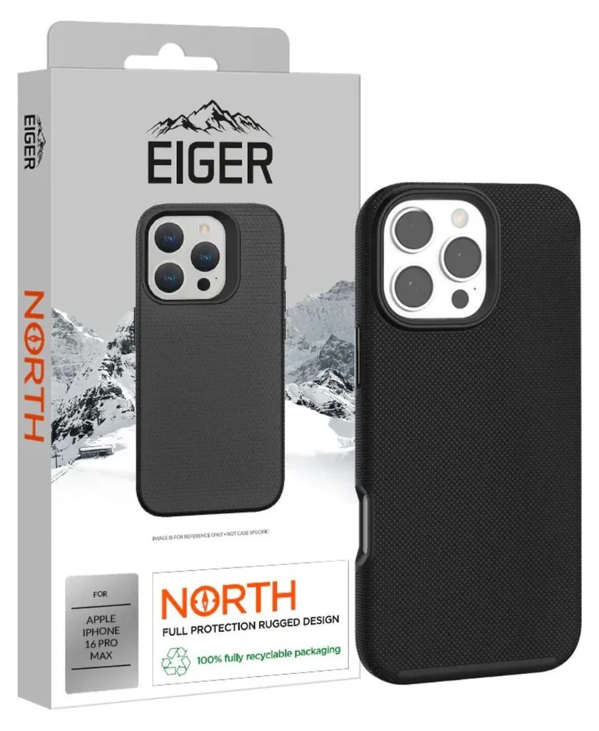 Eiger North Case iPhone 16 Pro Max Coque Noire Résistance Chute 4m - 4
