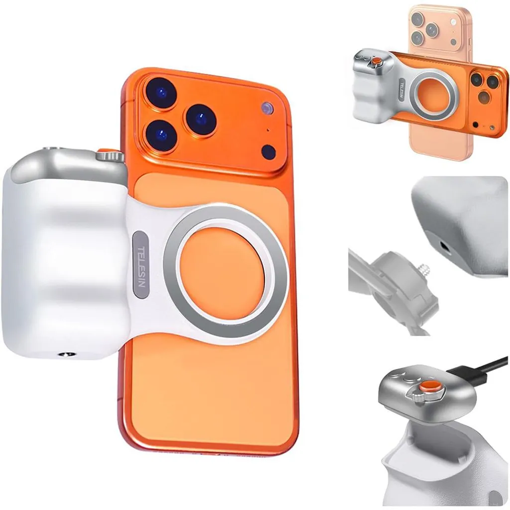 Support magnétique smartphone avec télécommande Bluetooth et filetage 1/4 - 3