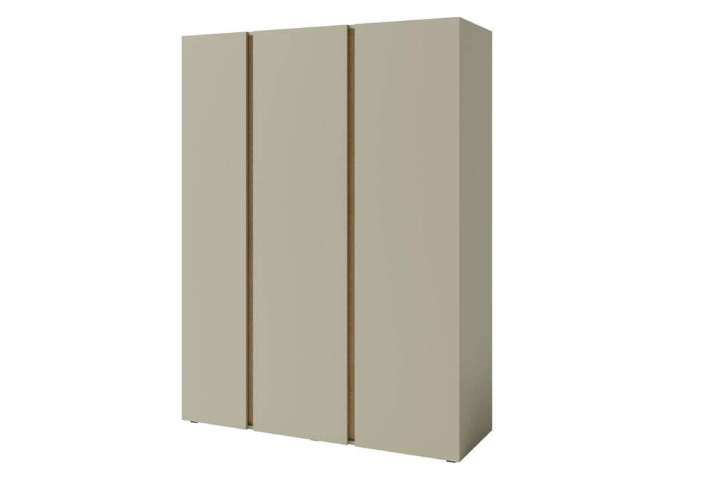 KINDERKLEIDERSCHRANK LIBU 01 dreitürig 145/50/195 in Eukalyptus / Baltic Düne Eiche