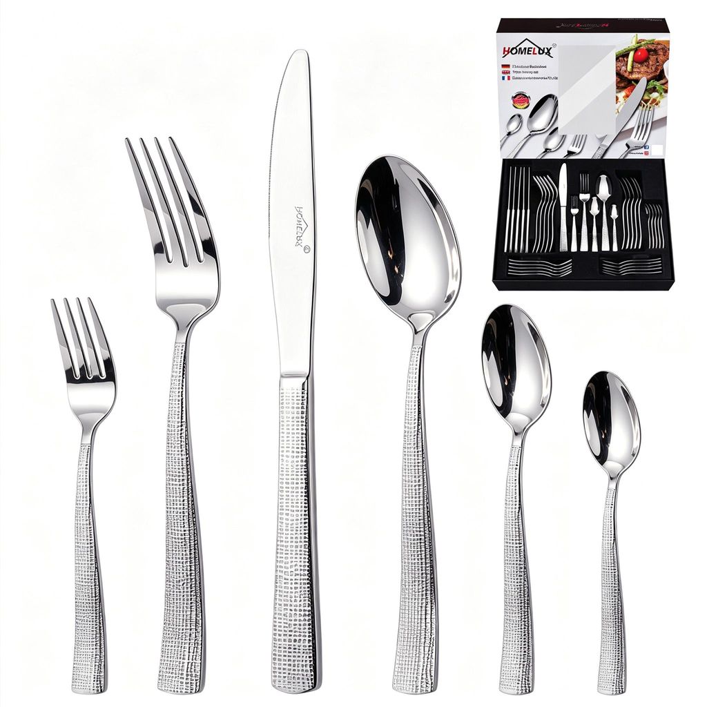 Besteck Set 12 Personen,72-tlg Edelstahl Besteckset,Cutlery Produktbild 