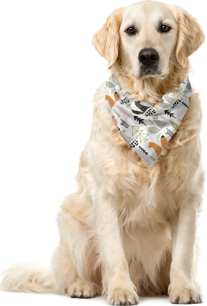 Bandana Animali ABAKUHAUS Scoiattoli e Foresta 40x40 - Accessorio Trendy