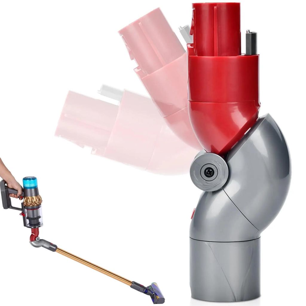 Staubsauger-Adapter - Low-Reach/Tiefprofil-Adapter - Schnellverschluss - Kompatibel mit V7/V8/V10/V11/V15 - 1 Stück - Kunststoff - Hellgrau