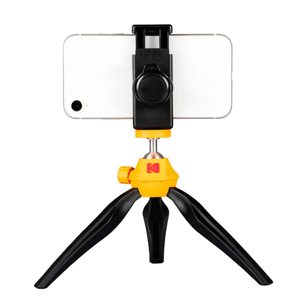Trépied pour Smartphone KODAK KTP001 Noir Universel avec Pieds Stables