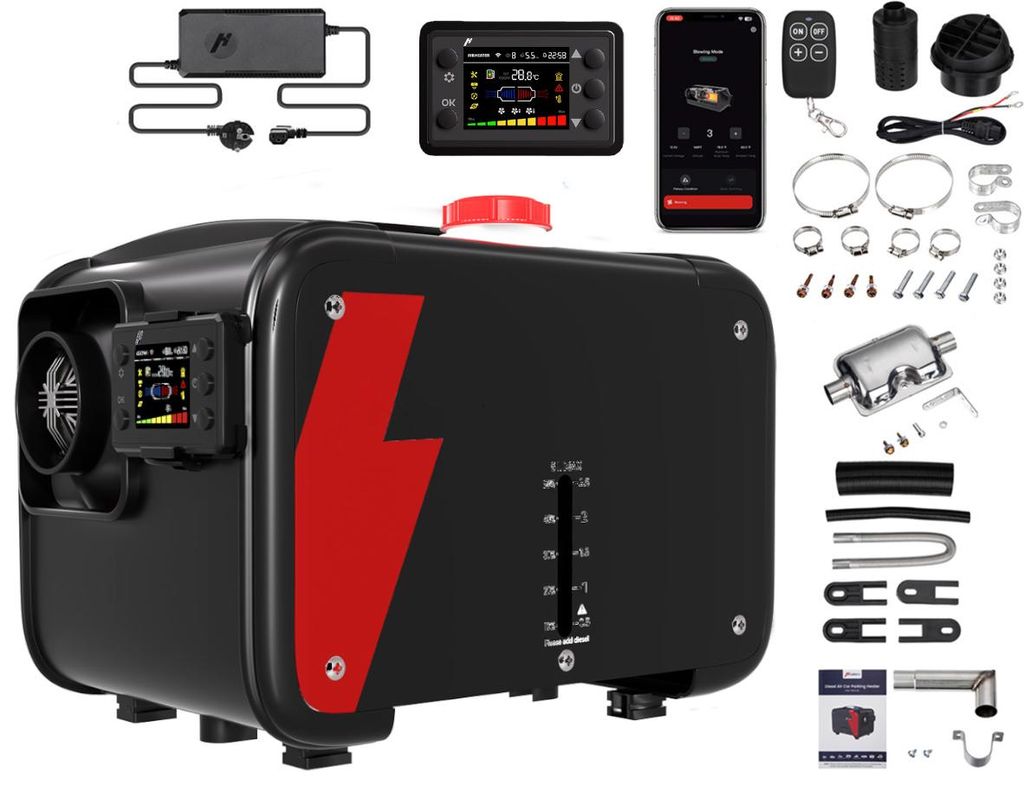Hcalory240V 12/24V 8KW Air Diesel Standheizung Integration Produktbild 
