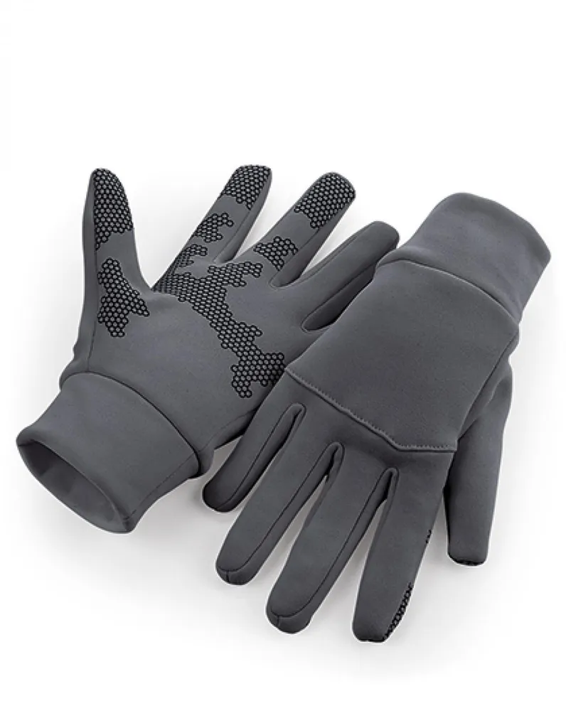 Beechfield B310 Guanti Softshell Sport Tech - Antivento Touch Screen L/XL