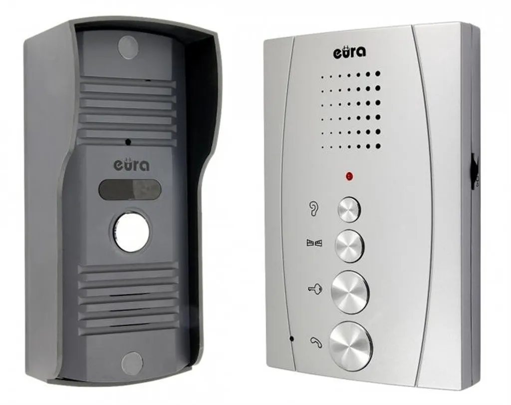 Interphone INVITO ADP-13A3 argenté EURA avec commande portail et gâche