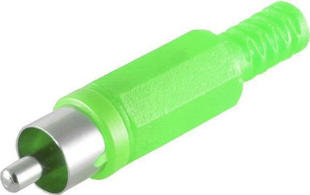 S/CONN maximum connectivity Cinchstecker, grün (51400-G)
