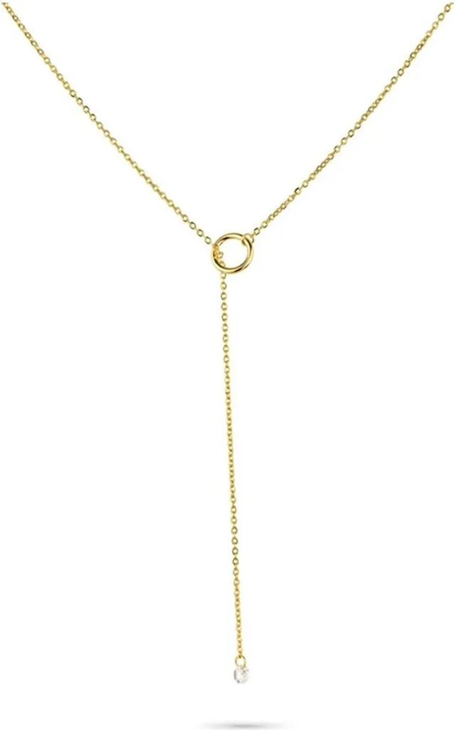 Collier Radiant Femme RY000265A : Un Bijou Doré qui ne Noircit Pas au Fil