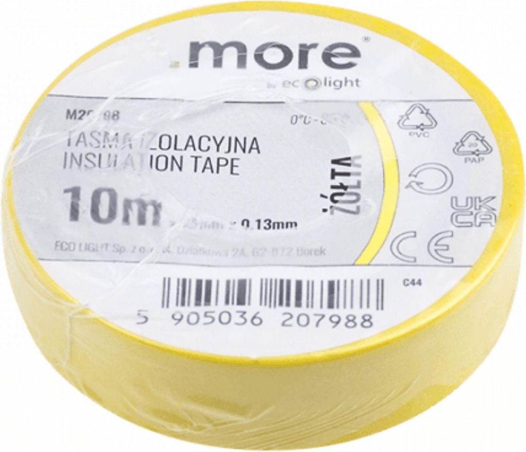 Isolierband 15mm x 0,13mm GELB 10m