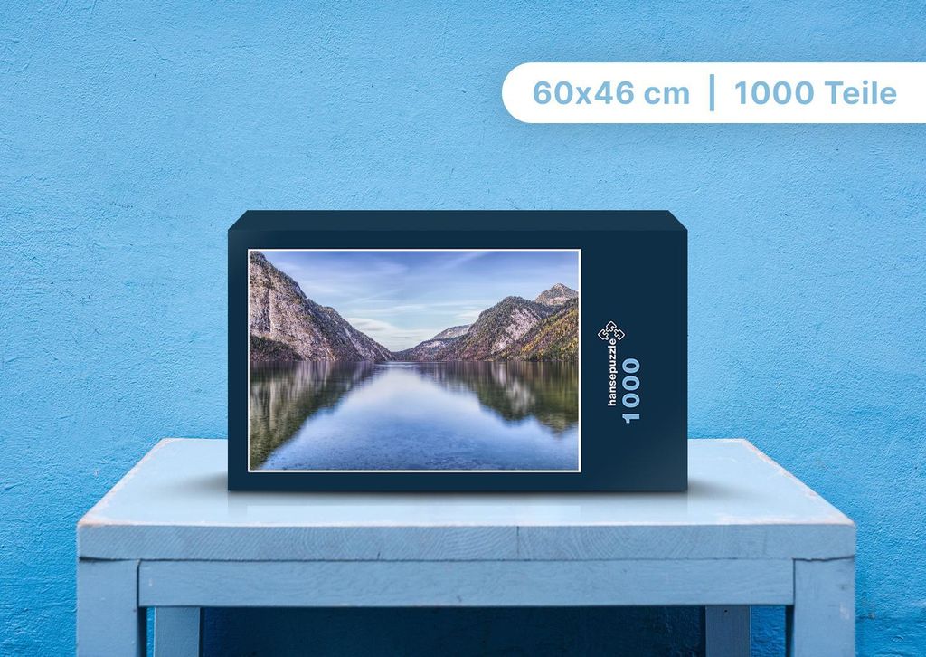 hansepuzzle 100259 - Königssee Puzzle, 1000 Teile, Natur, 60,0 x 46,0cm mit hochwertiger Aufbewahrung, Kartonbox und wiederverschließbarem Beutel