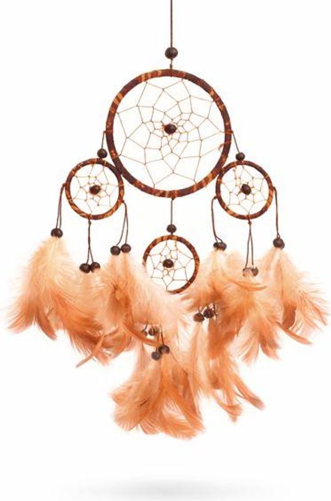 Dreamcatcher batik - Traumfänger Ø 9 cm & 3 x klein