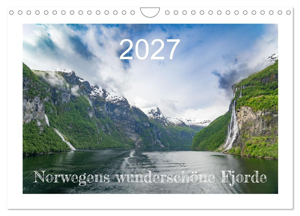 Norwegens wunderschöne Fjorde (Wandkalender 2027 DIN A4 quer), CALVENDO Monatskalender