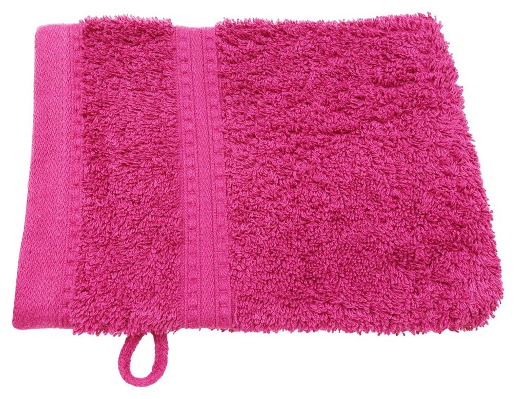 Julie Julsen BIO Waschhandschuh Fuchsia 15 x 21 cm Produktbild 