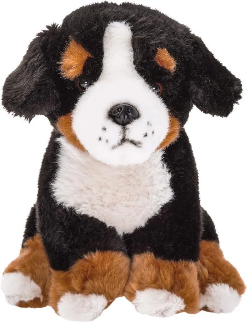 Peluche Bouvier Bernois assis 20cm BEPPE 13476 doudou chien réaliste
