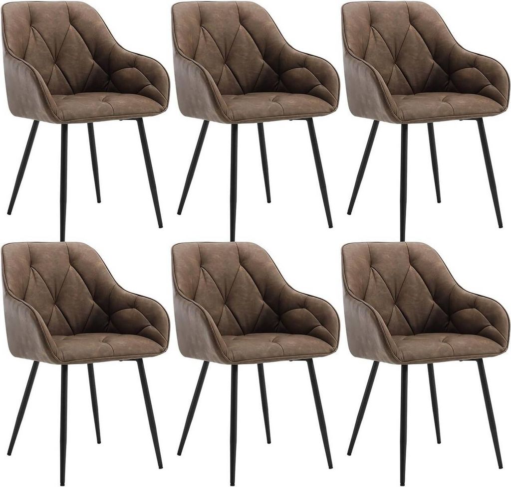 WOLTU 6er Set Esszimmerstühle, ergonomischer Sessel, aus Produktbild 