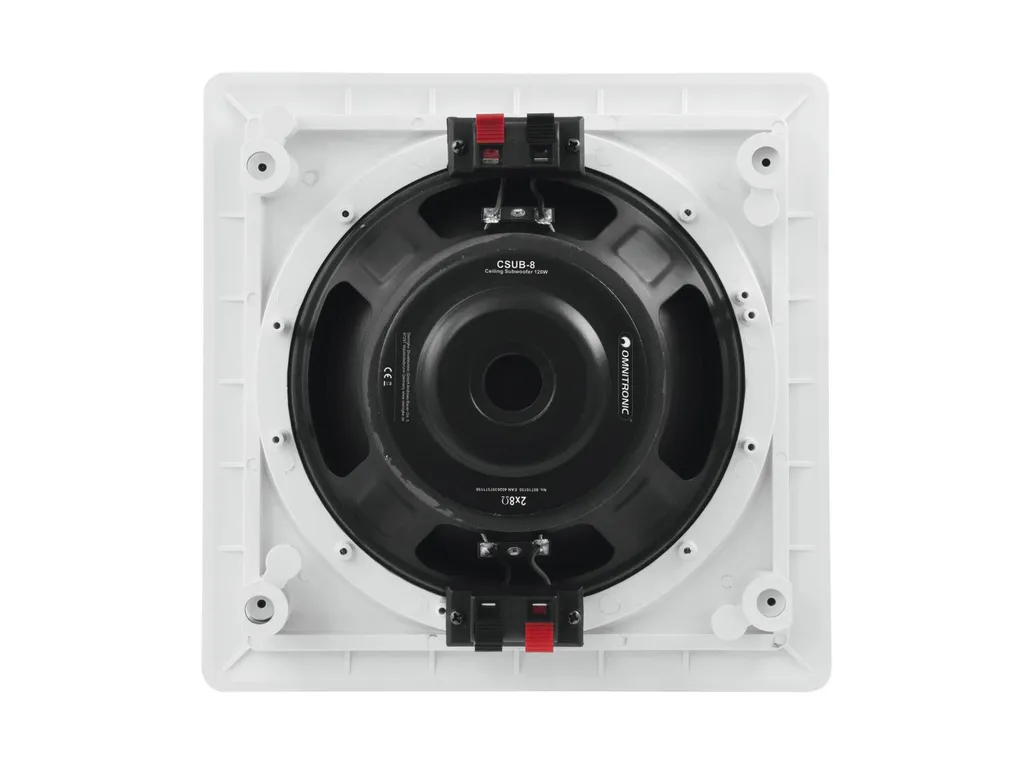 Omnitronic CSUB-8 Haut-parleur de Graves 120W Puissant et Discret