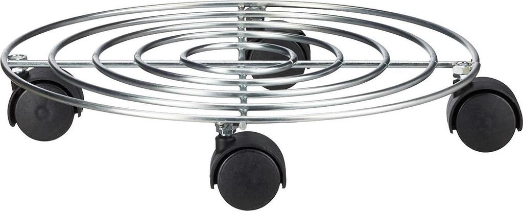 Pflanzenwagen aus Metall mit Rädern - 30 cm Produktbild 