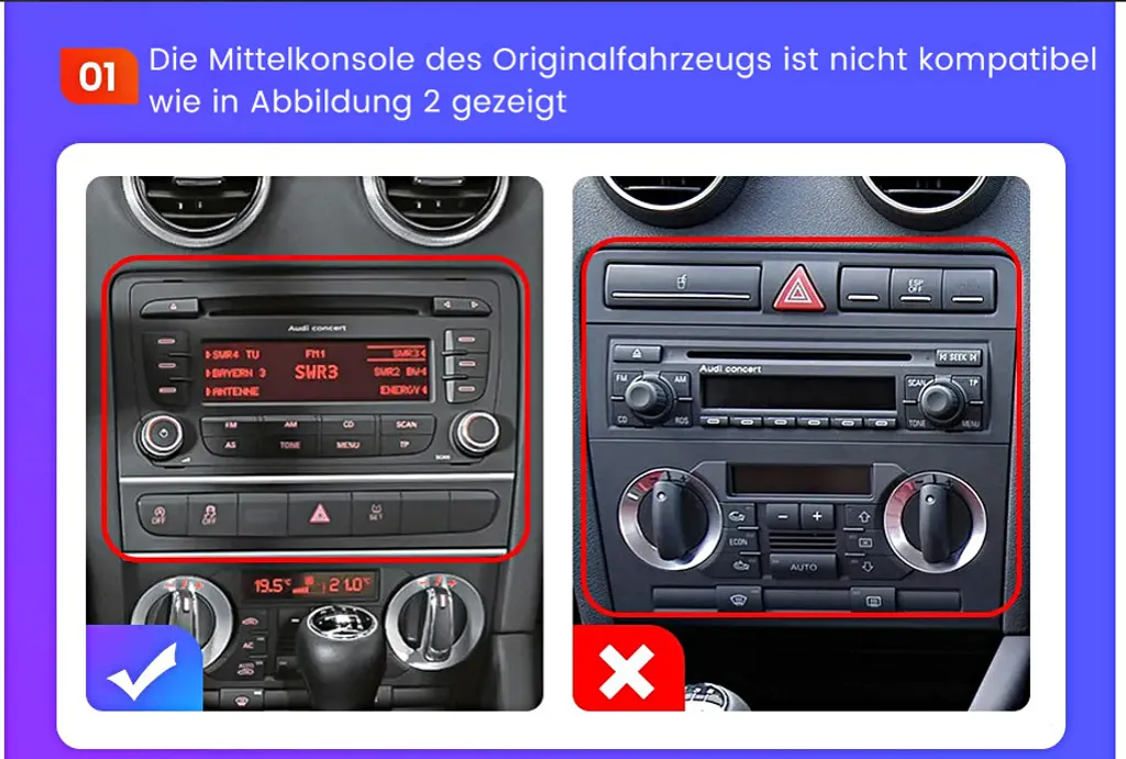 Autoradio Android 13 Audi A3 8P S3 RS3 2003-2012 Wireless CarPlay DAB+ - 16