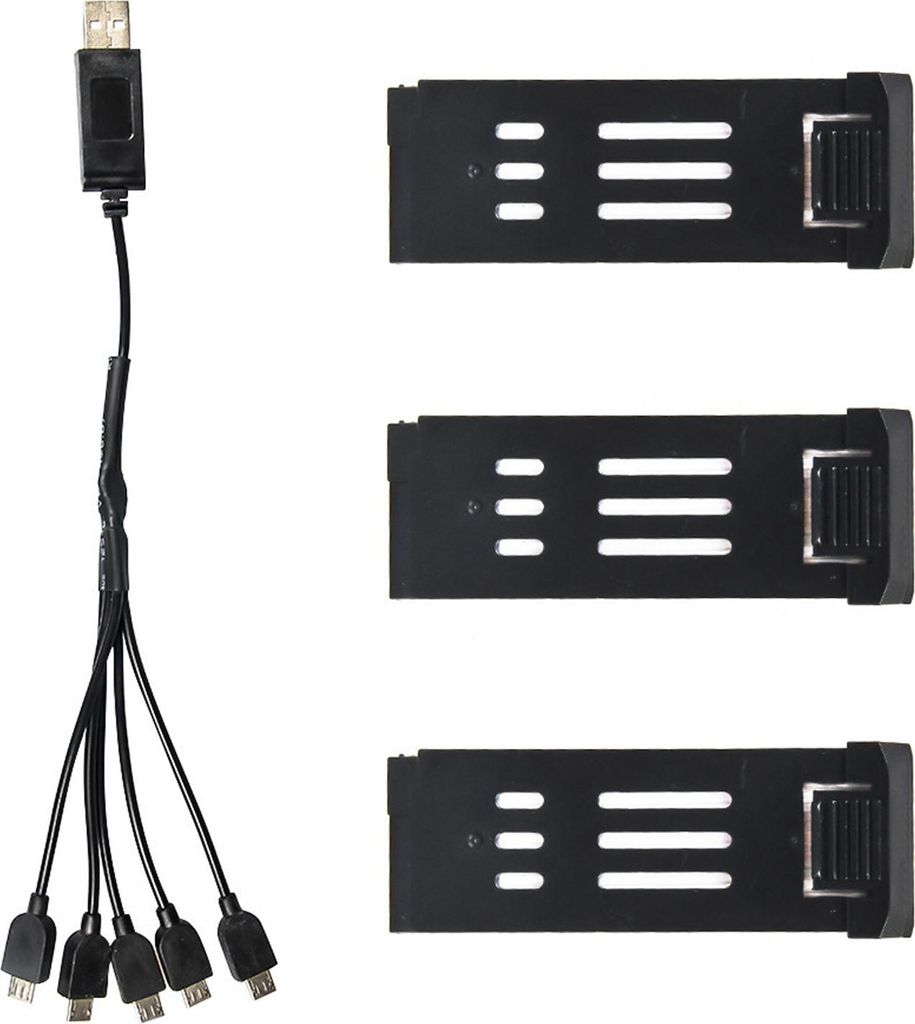 Sada baterií pro drony 3ks 1200mAh Baterie pro drony 5 v 1 Obrázek produktu 